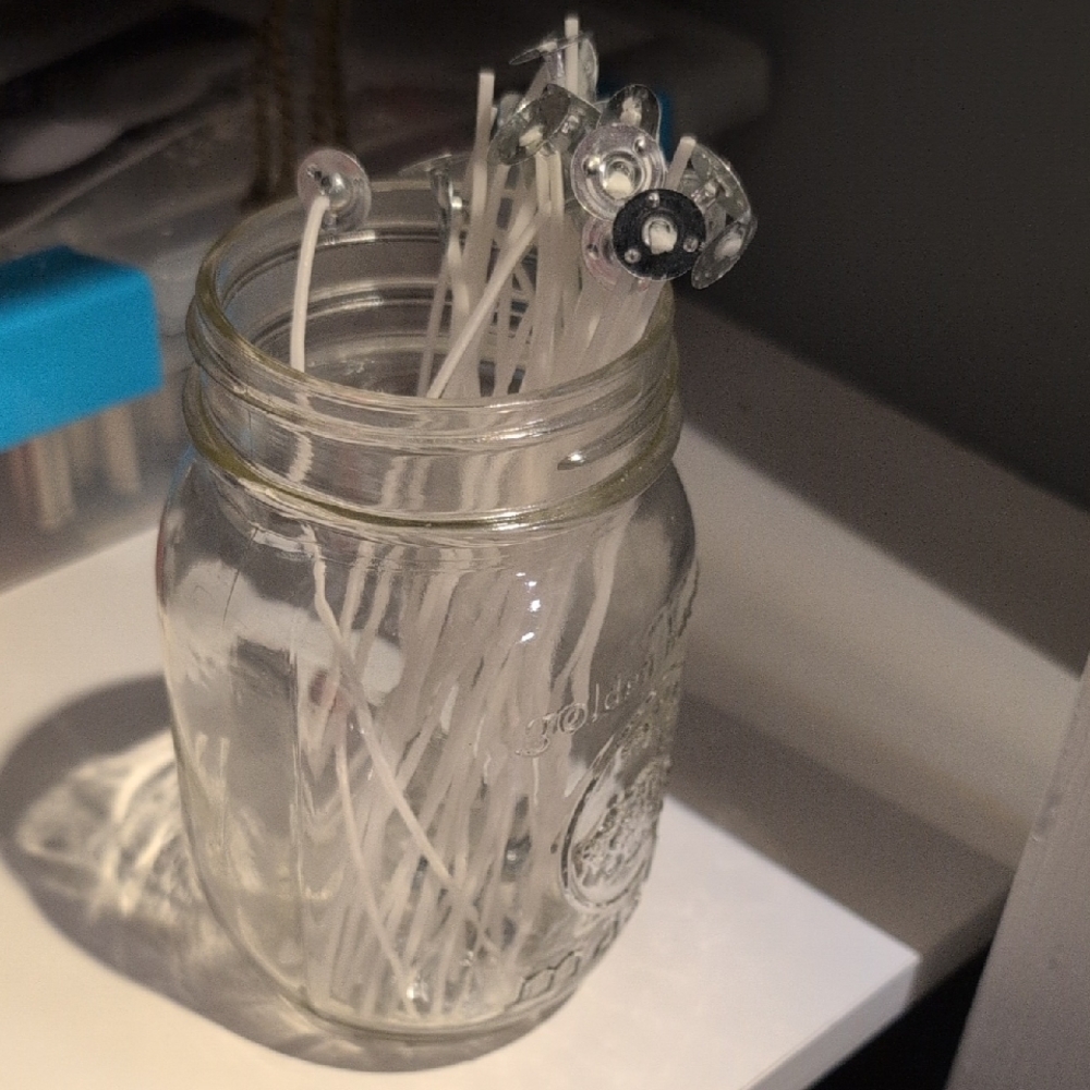 Clear and White Plastic Jar Lid Seals